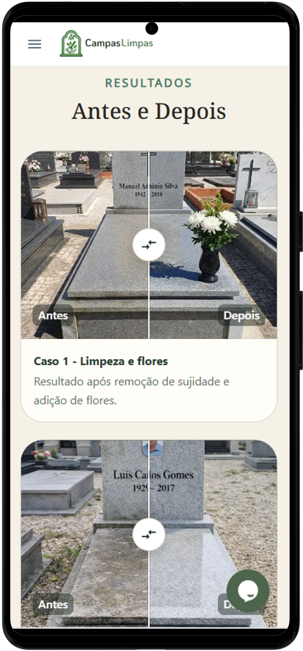 Campas Limpas - Antes e Depois